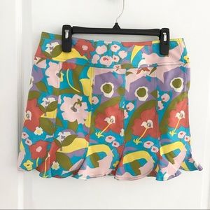 ✨Nanette Lepore Cotton Scallop Ruffled Mini Sz8 NWOT